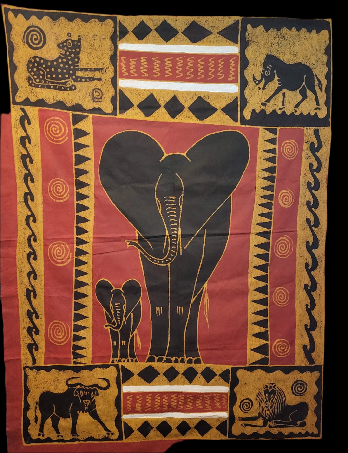 African Art Batik Table Cloth