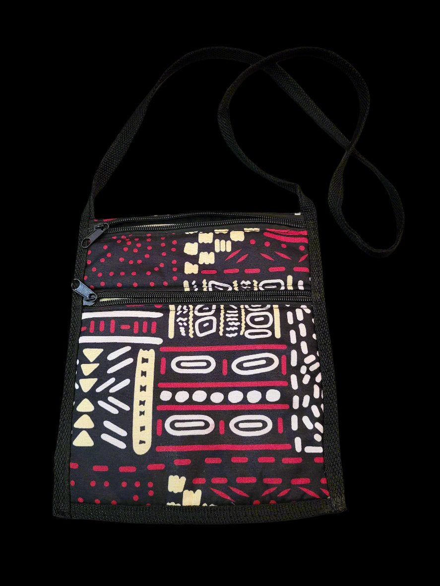 Chitenge Crossbody Zip Bag