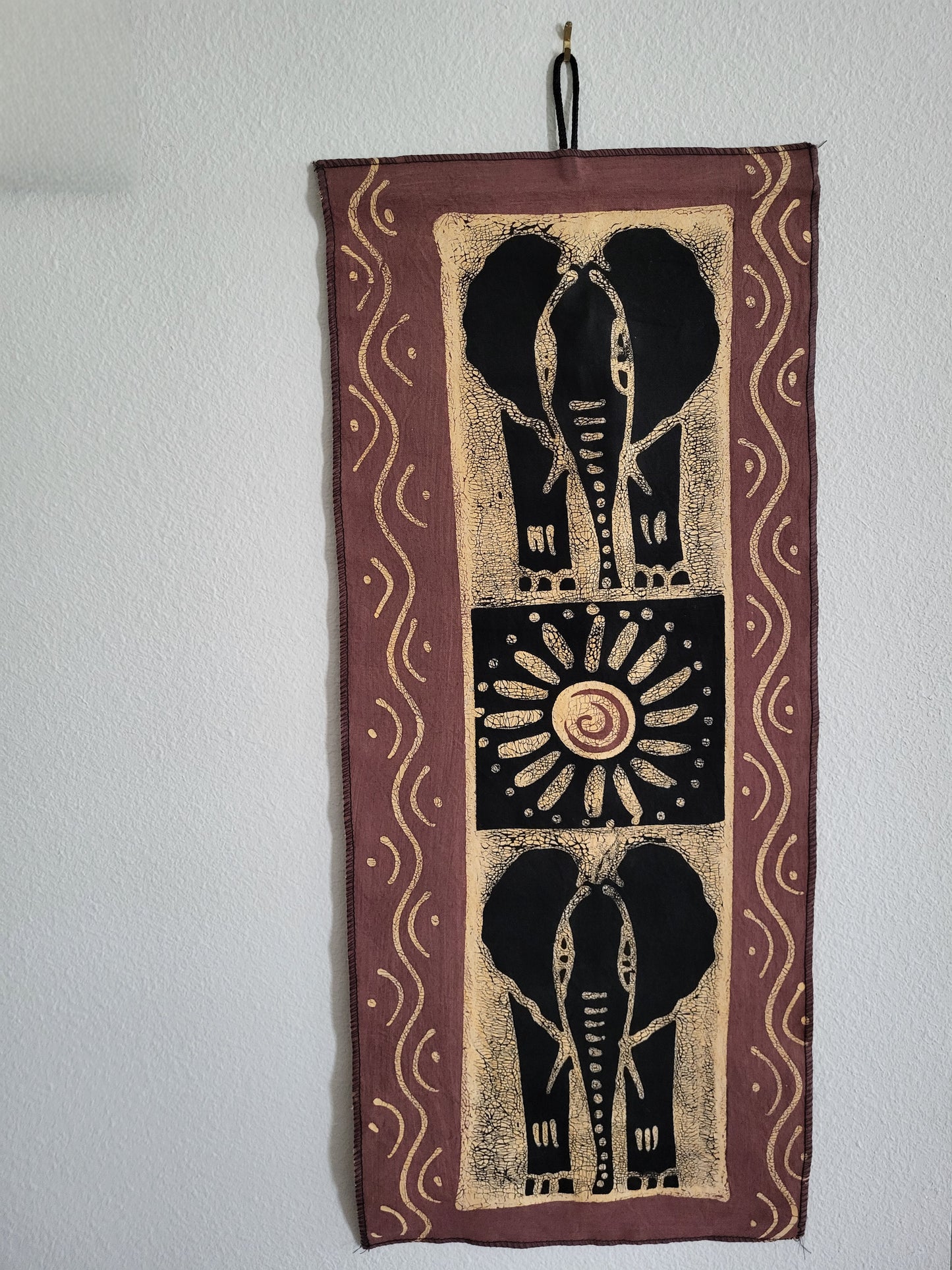 Batik Elephant Wall Hanging