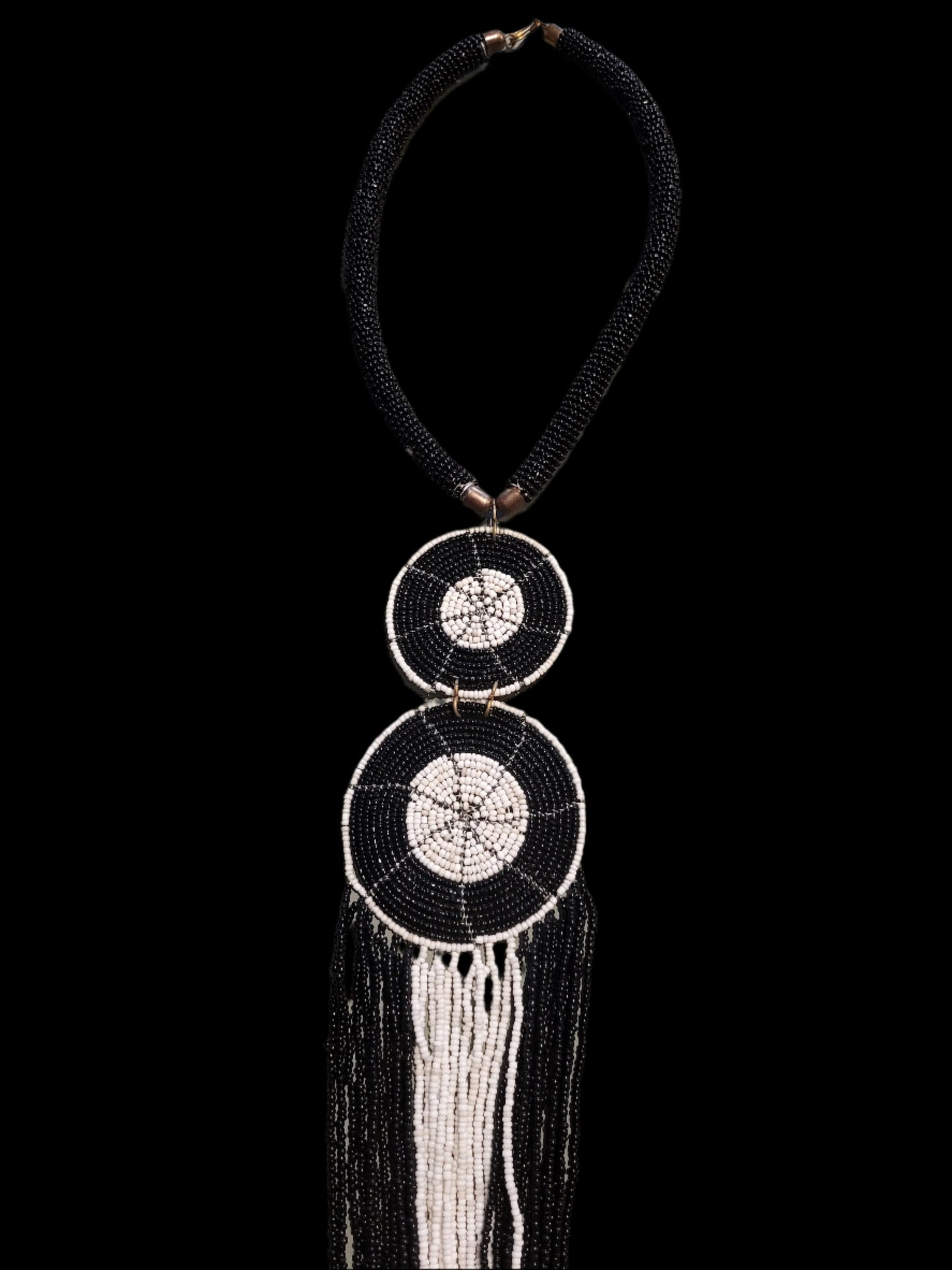 Beaded Ndoro Necklace Black
