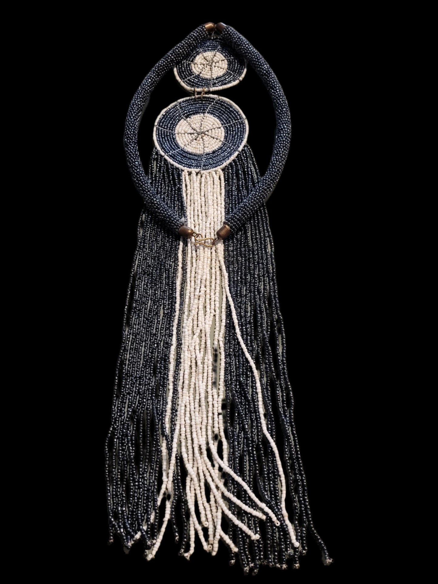 Beaded Necklace Blue with Ndoro