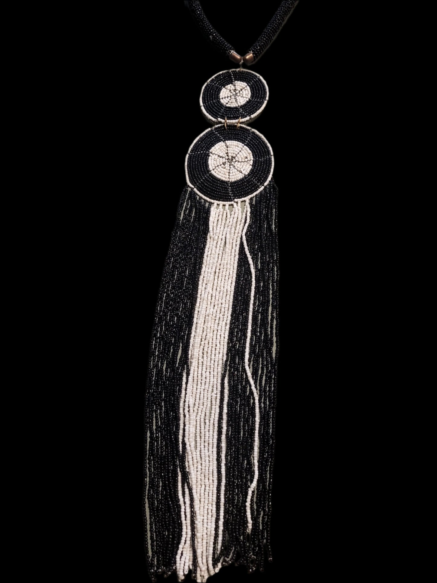 Beaded Ndoro Necklace Black