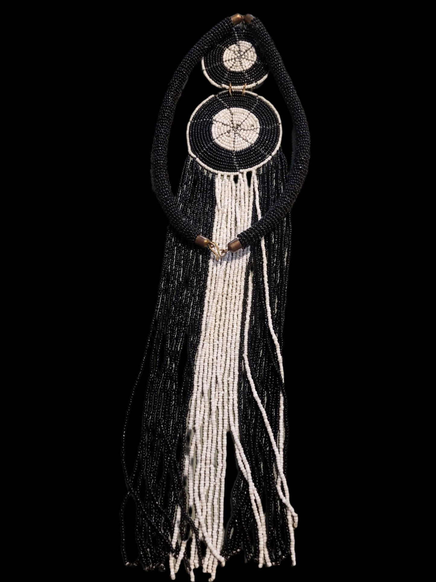 Beaded Ndoro Necklace Black