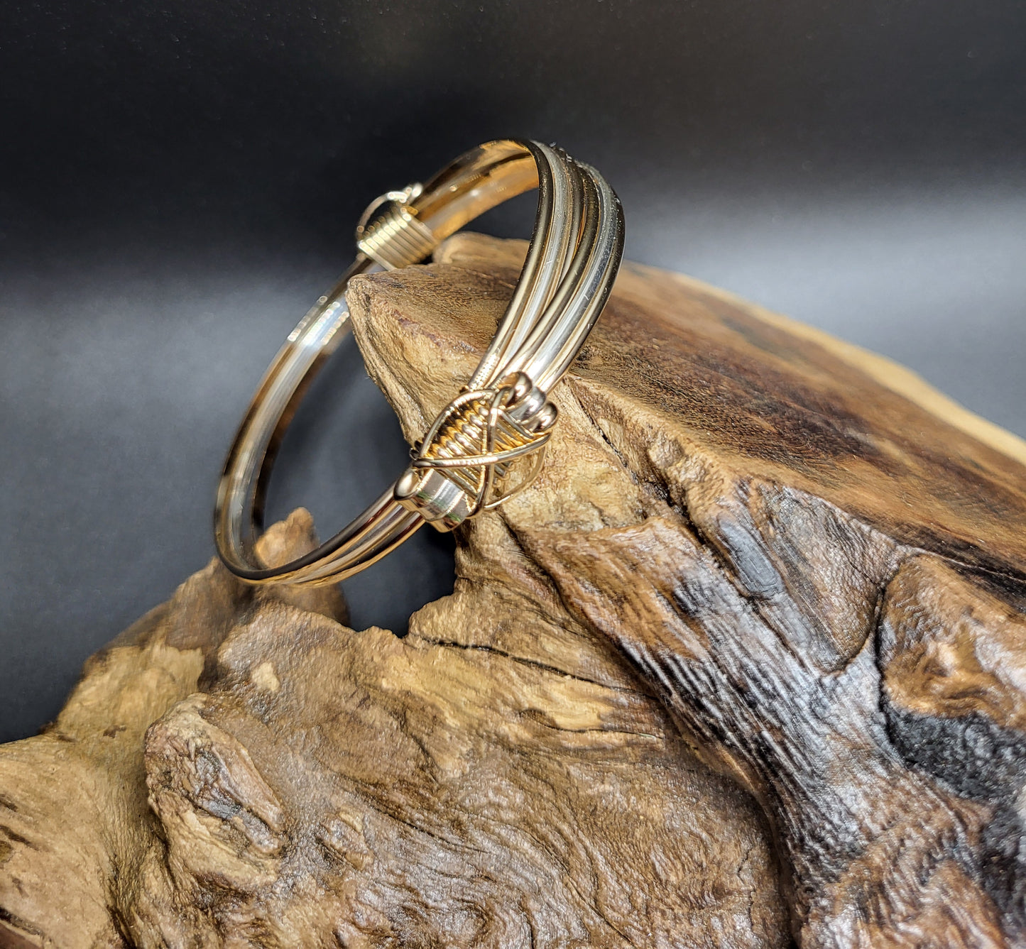 Elephant Hair Bangle Left Angle View