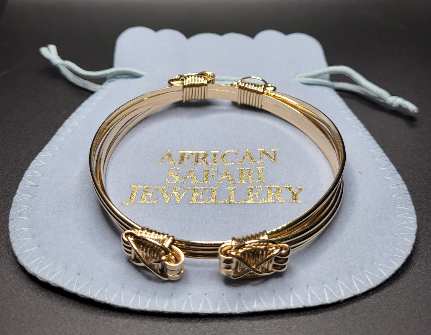 Elephant Hair Bracelet 4 Knots With Gift Bag