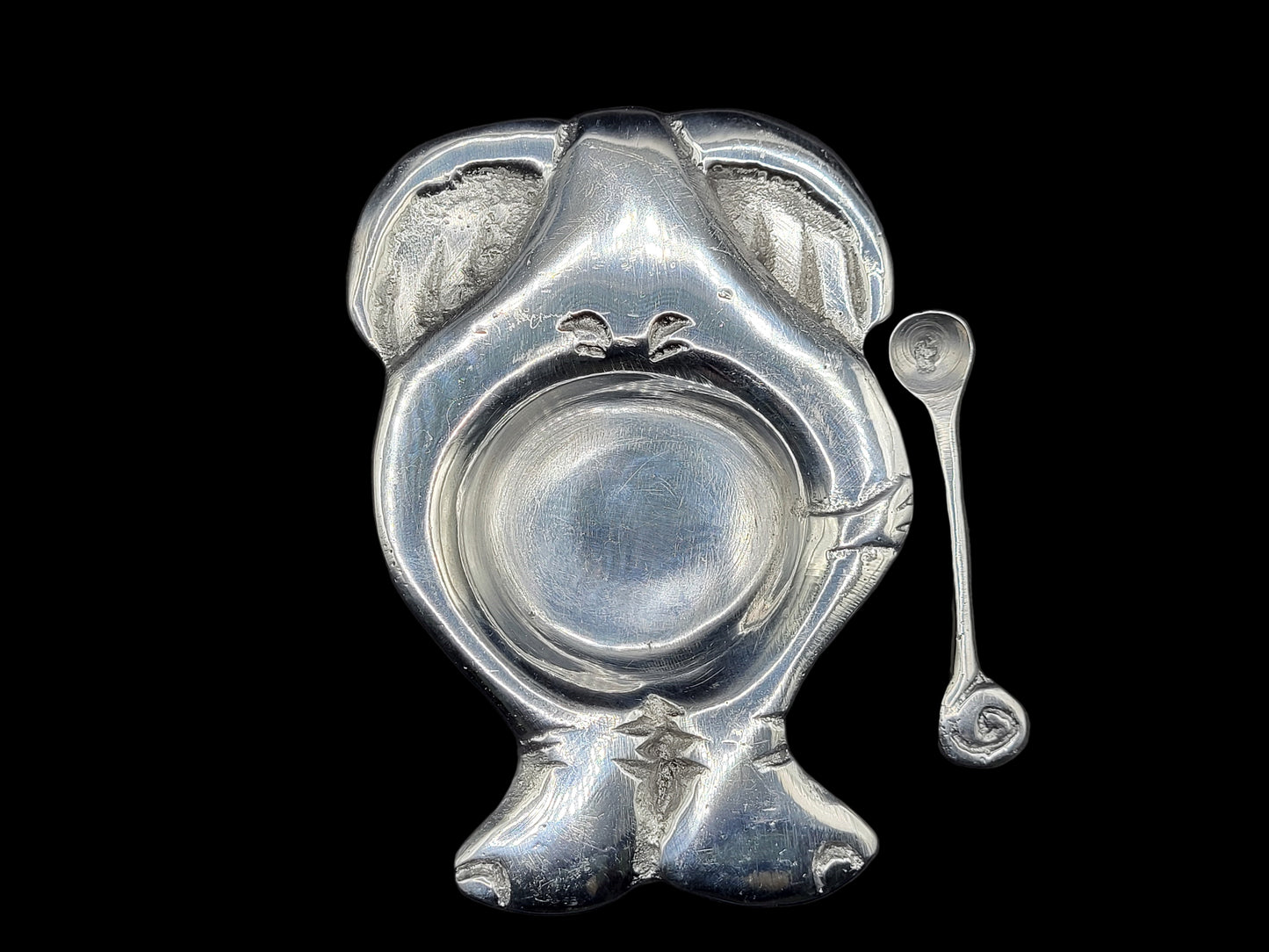 Flat Ele Salt Pot with Spoon