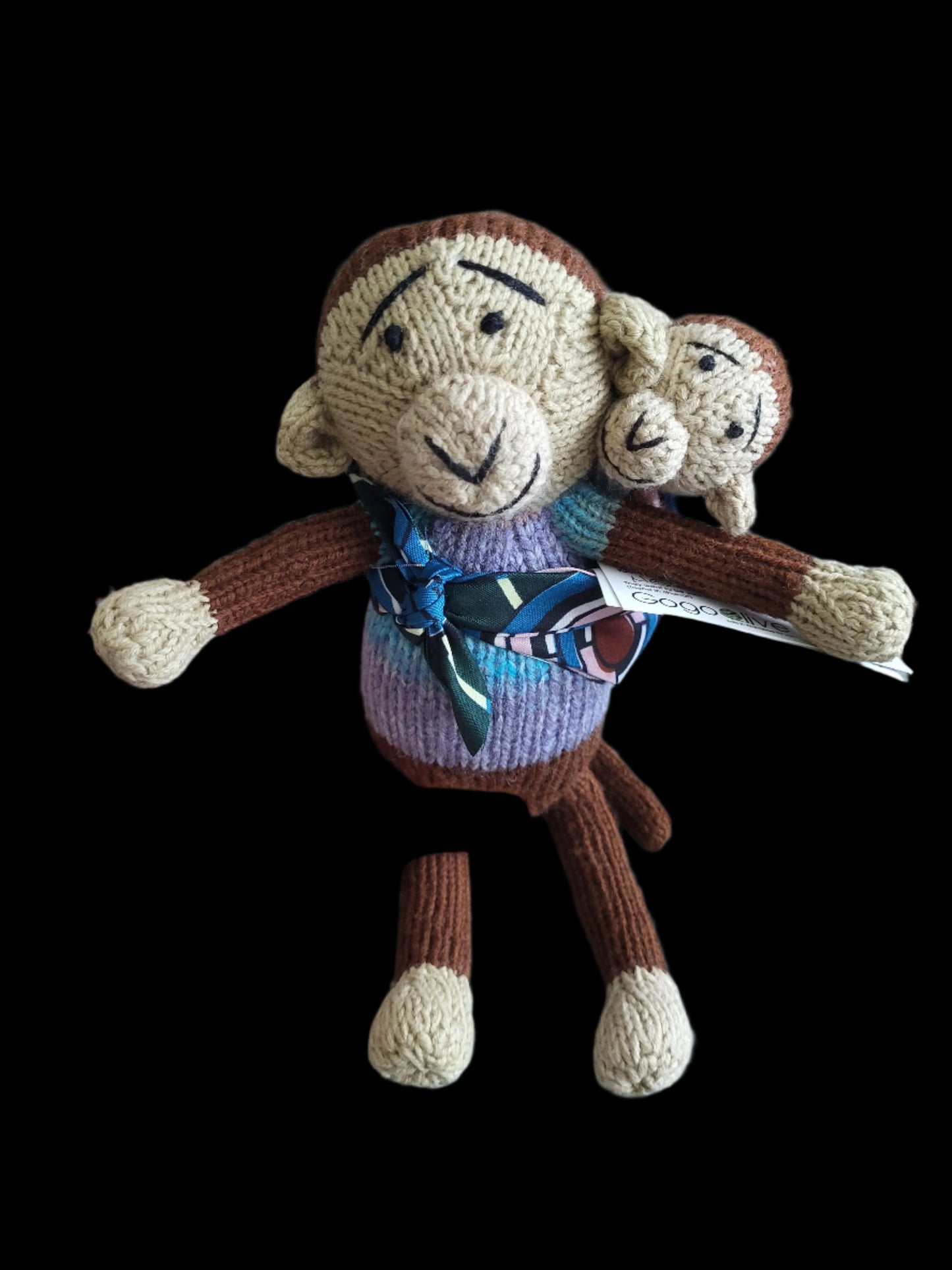 Gogo Olive Mama & Baby Monkeys