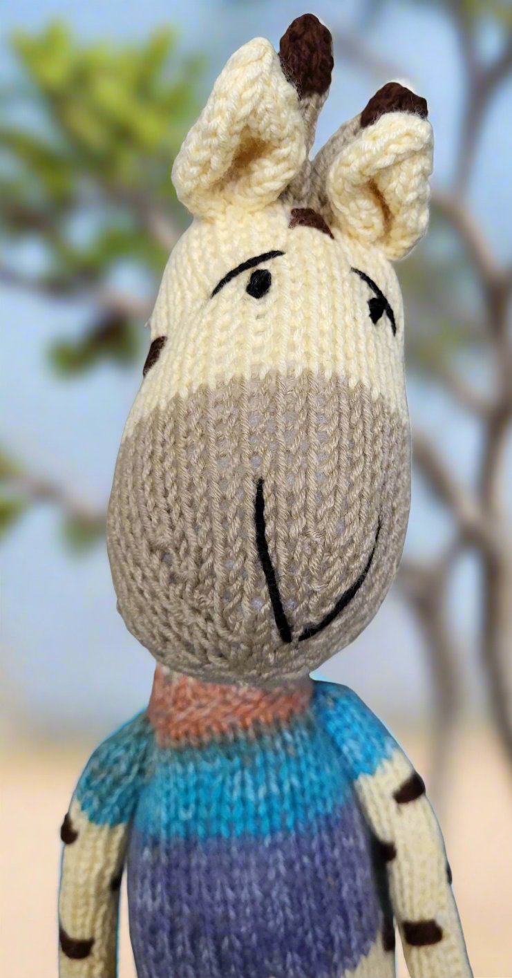 Soft Giraffe Toy Close Up View