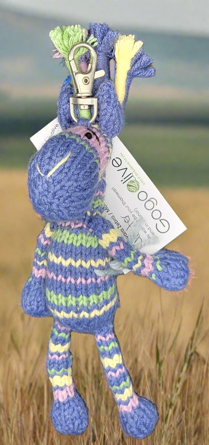 Ruvara Zebra Keyring