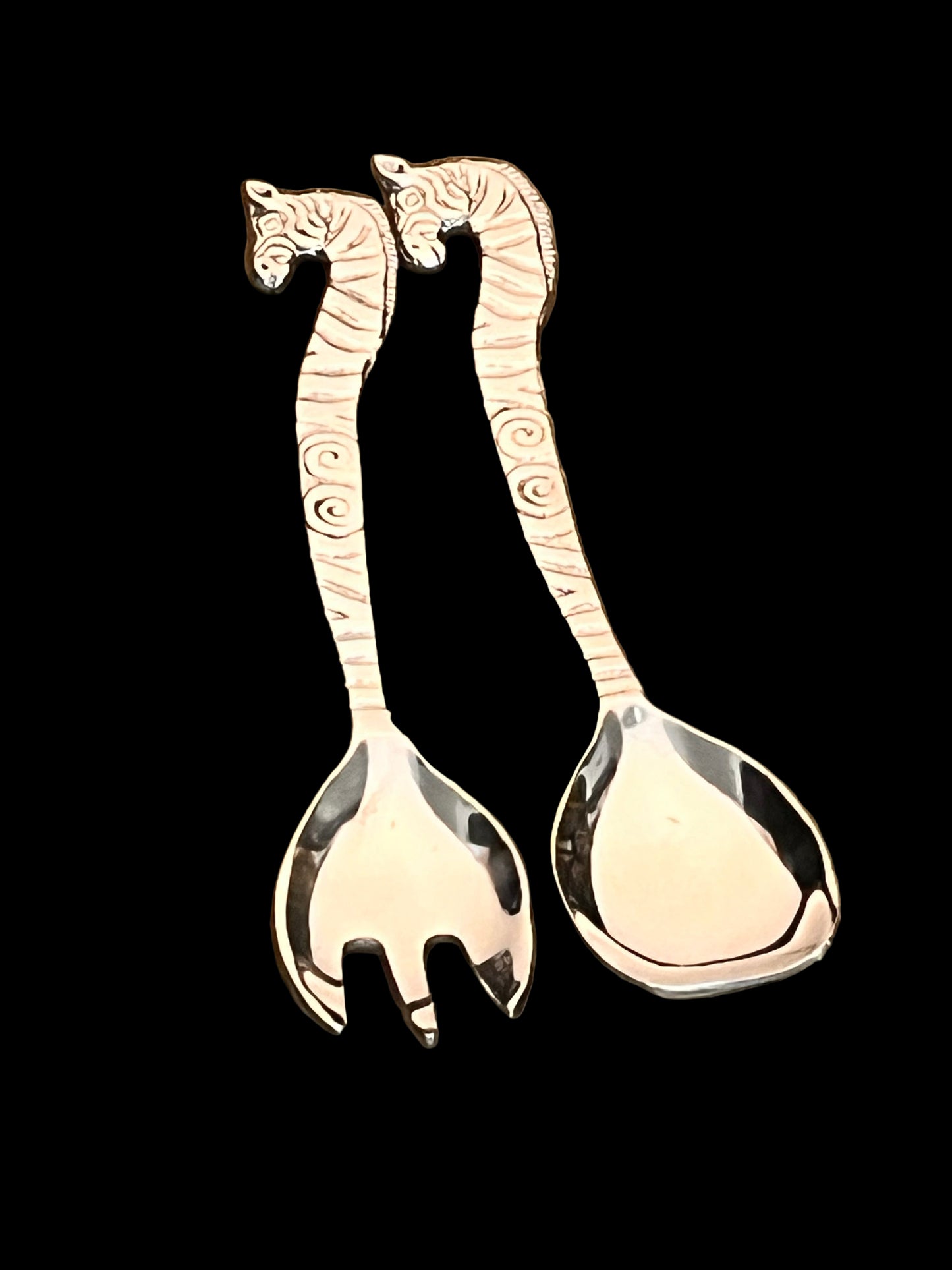 Long Salad Servers Giraffe Neck