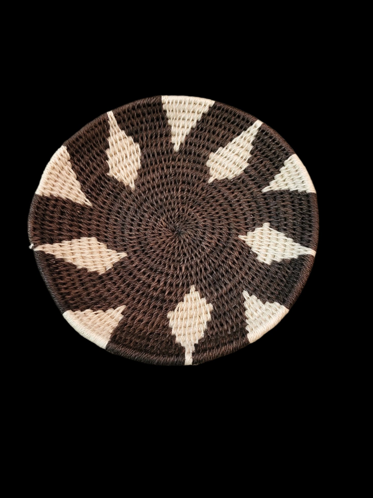 Brown Sisal Colored Basket 6"