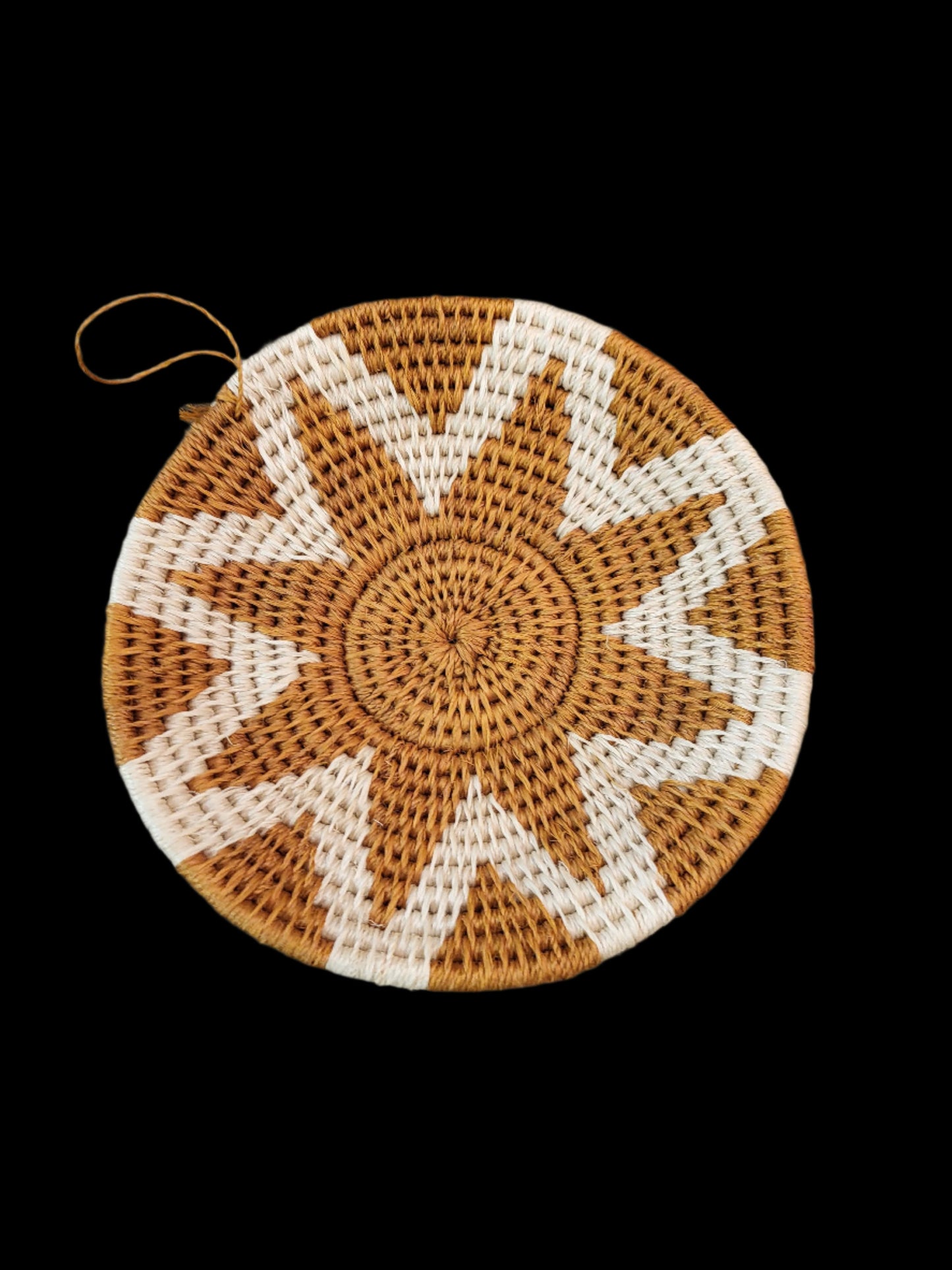 6" Sisal Basket Yellow