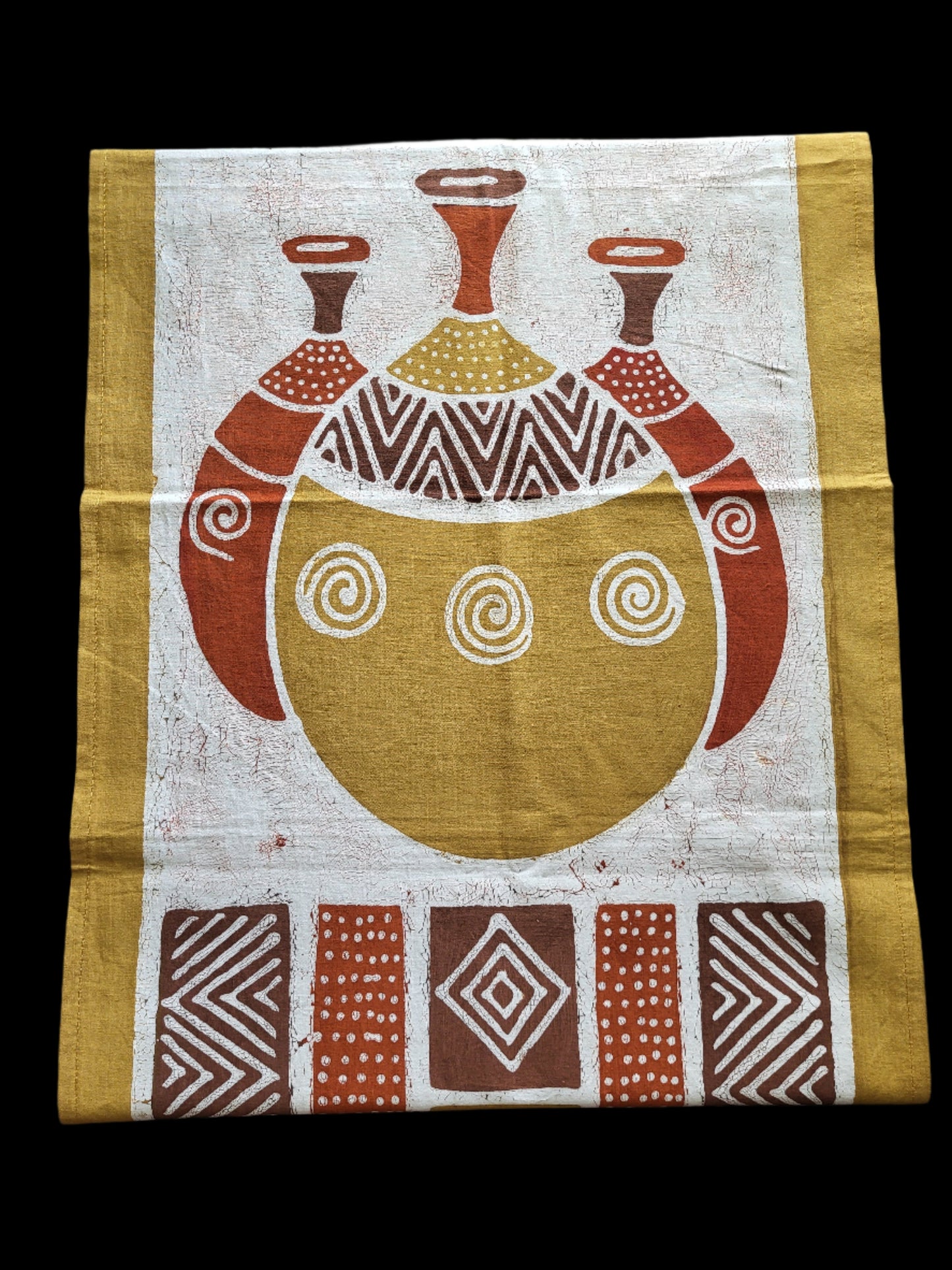 Table Runner with Placemats Traditional Pots