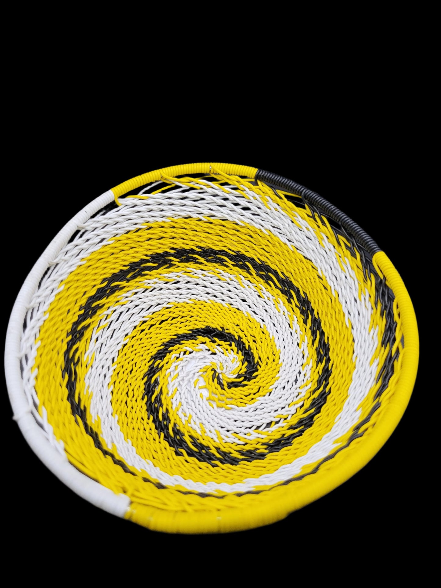 Telephone Wire Bowl Yellow