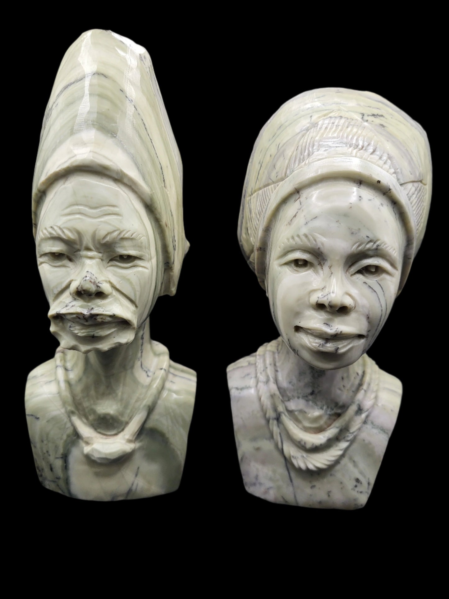 Butter Jade Stone Sculptures - Traditional couple