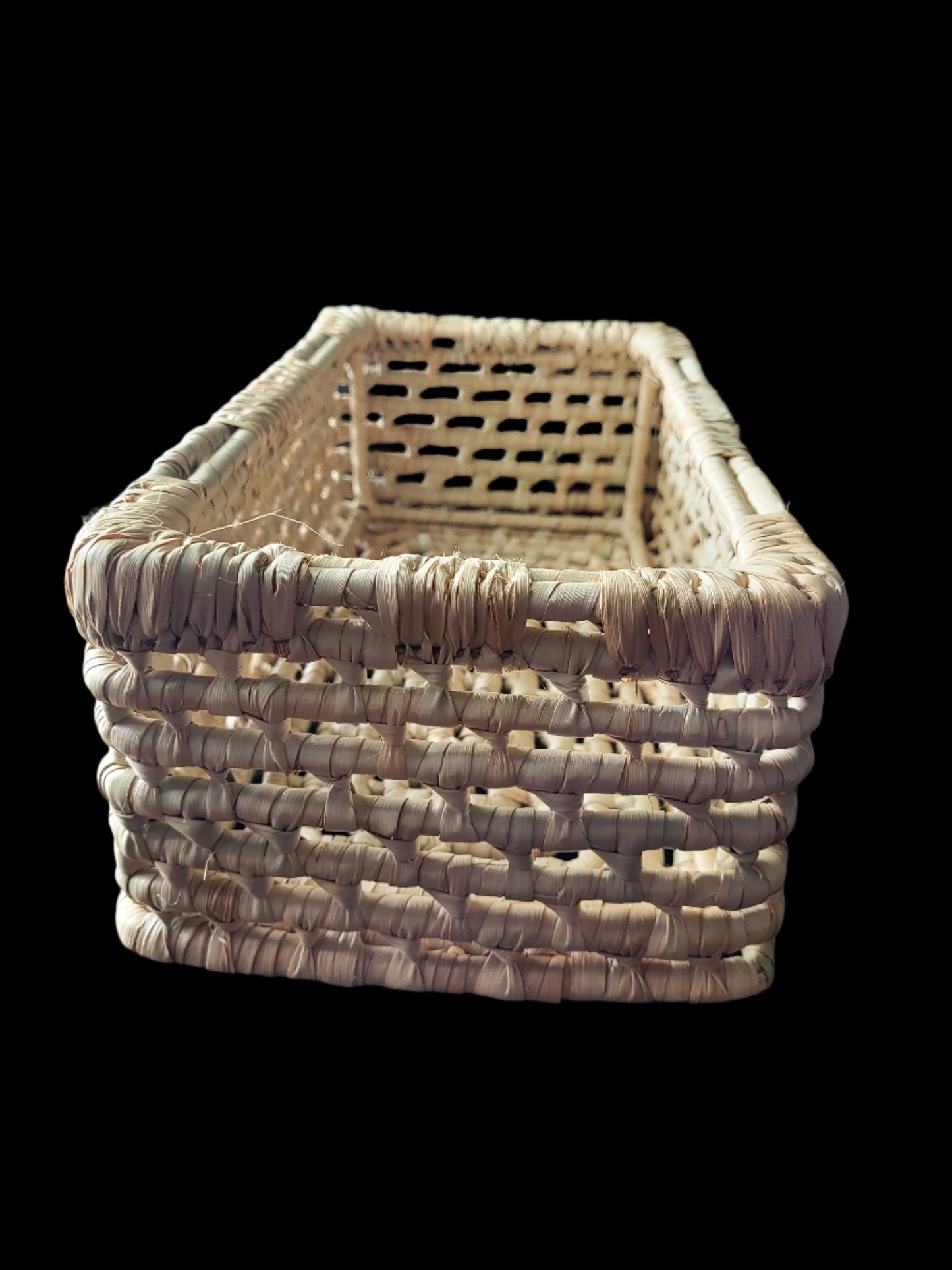 Woven Grass Amenity Storage Basket