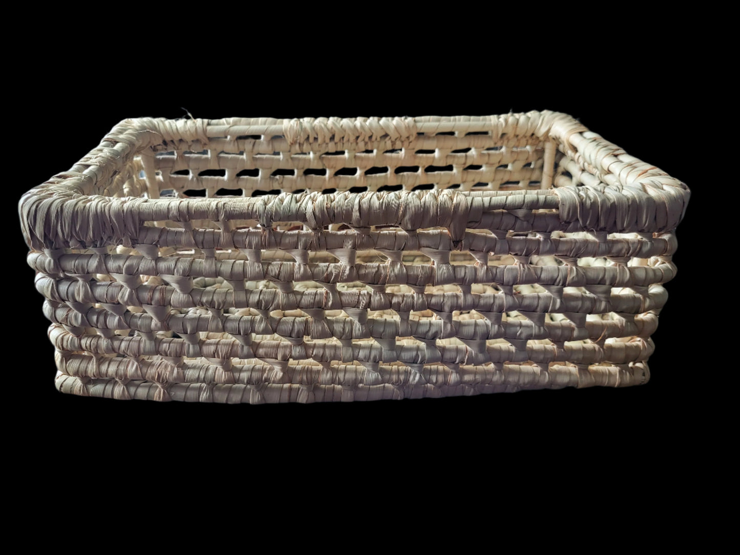 Woven Grass Amenity Storage Basket