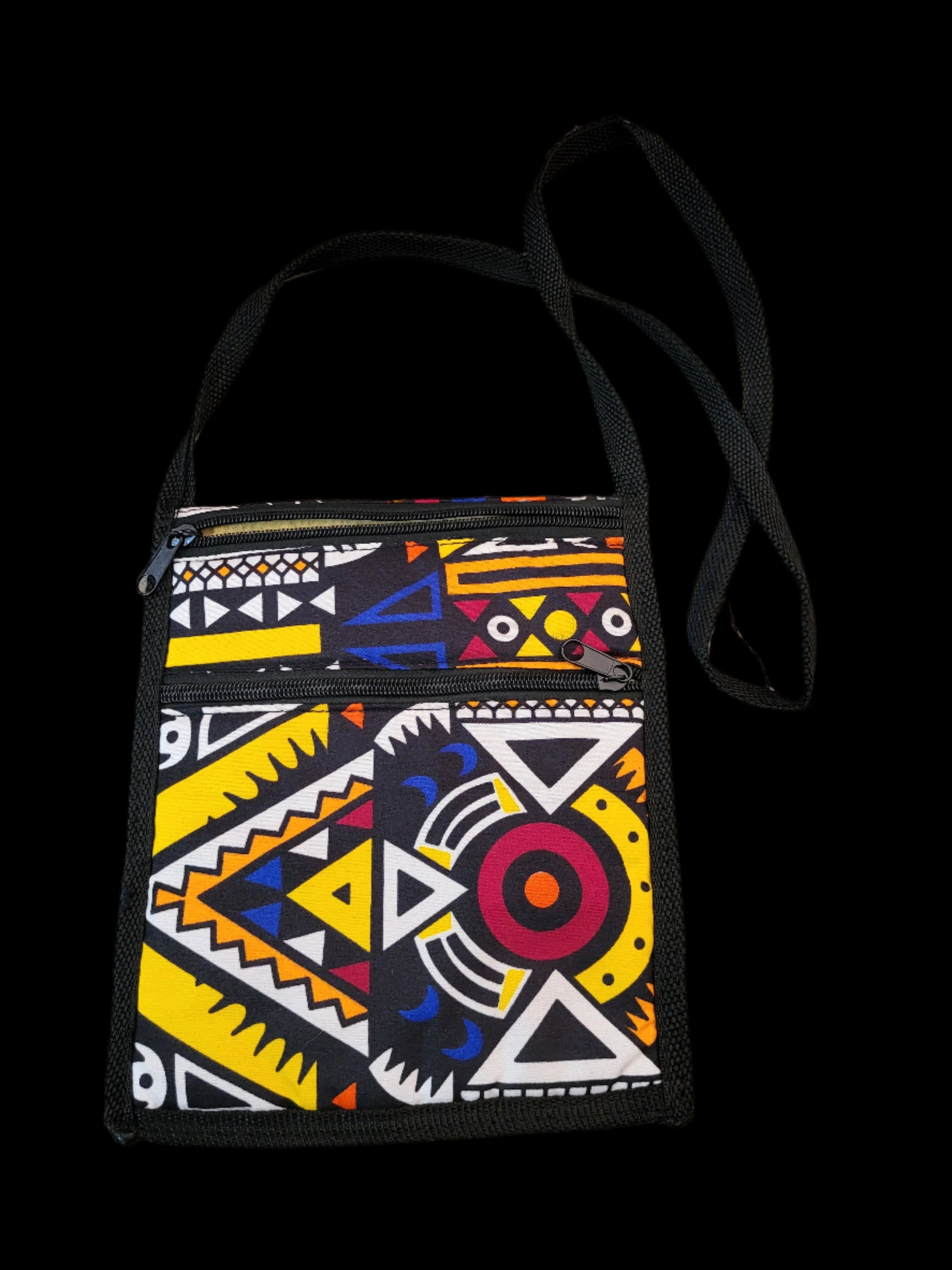 Chitenge Crossbody Zip Bag