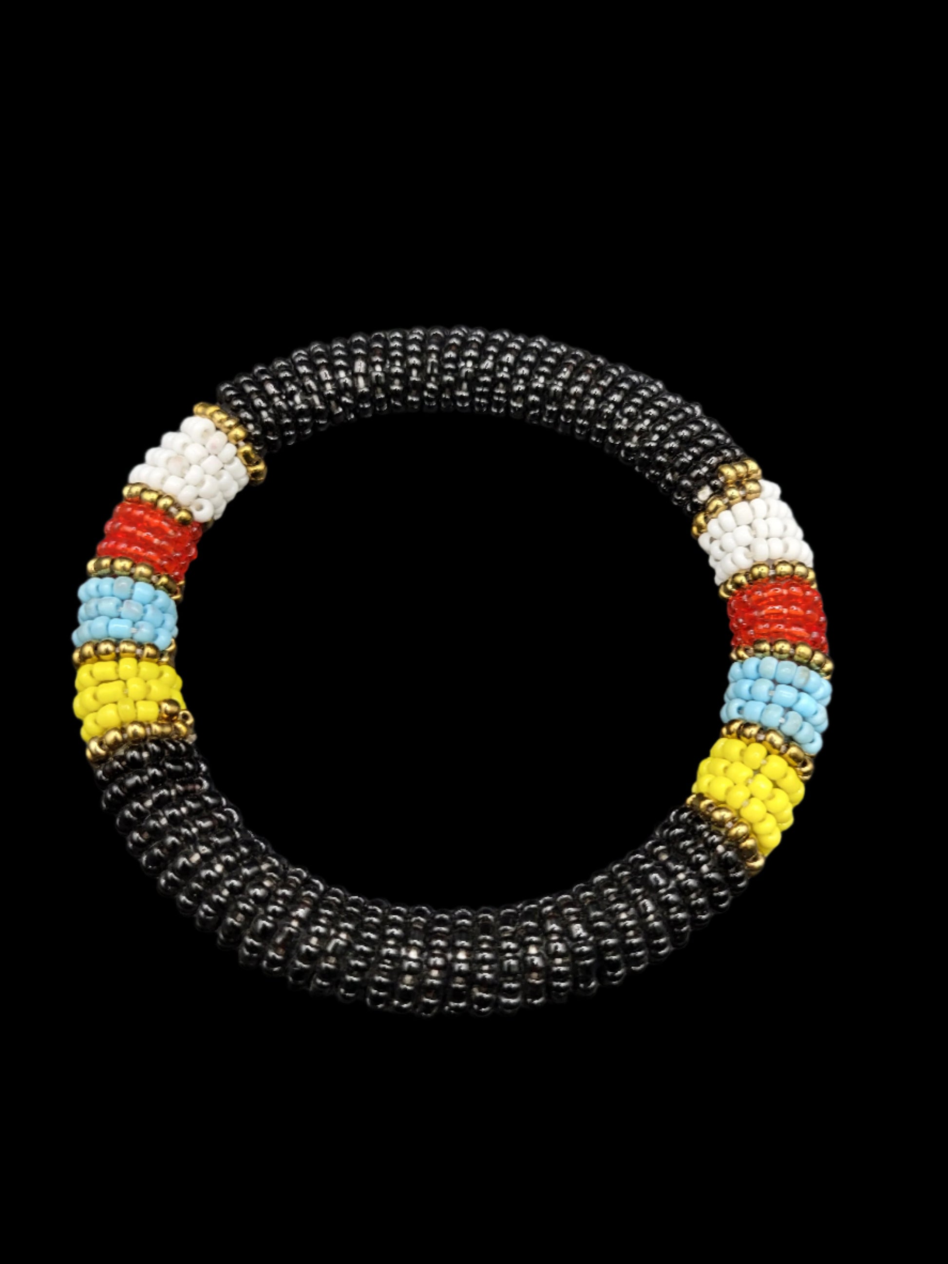 Beaded Bangle Black