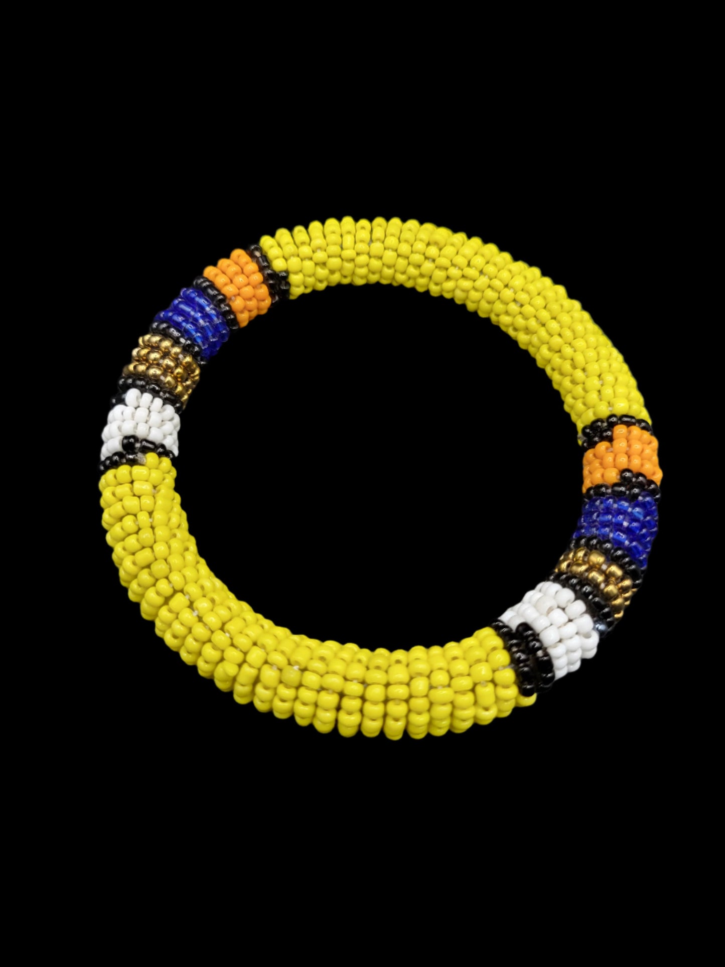 Beaded Bangles Yellow