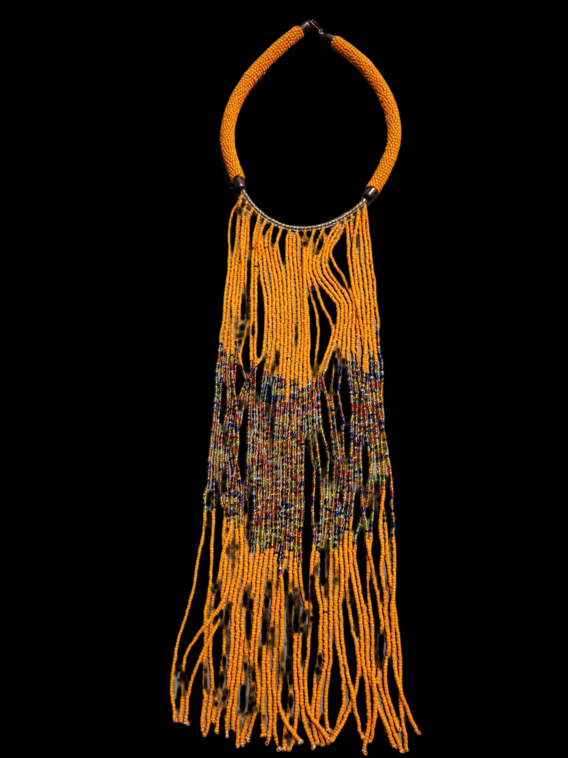 Beaded Necklace Orange