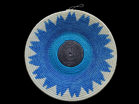 Colorful Sisal Wall Basket 12"
