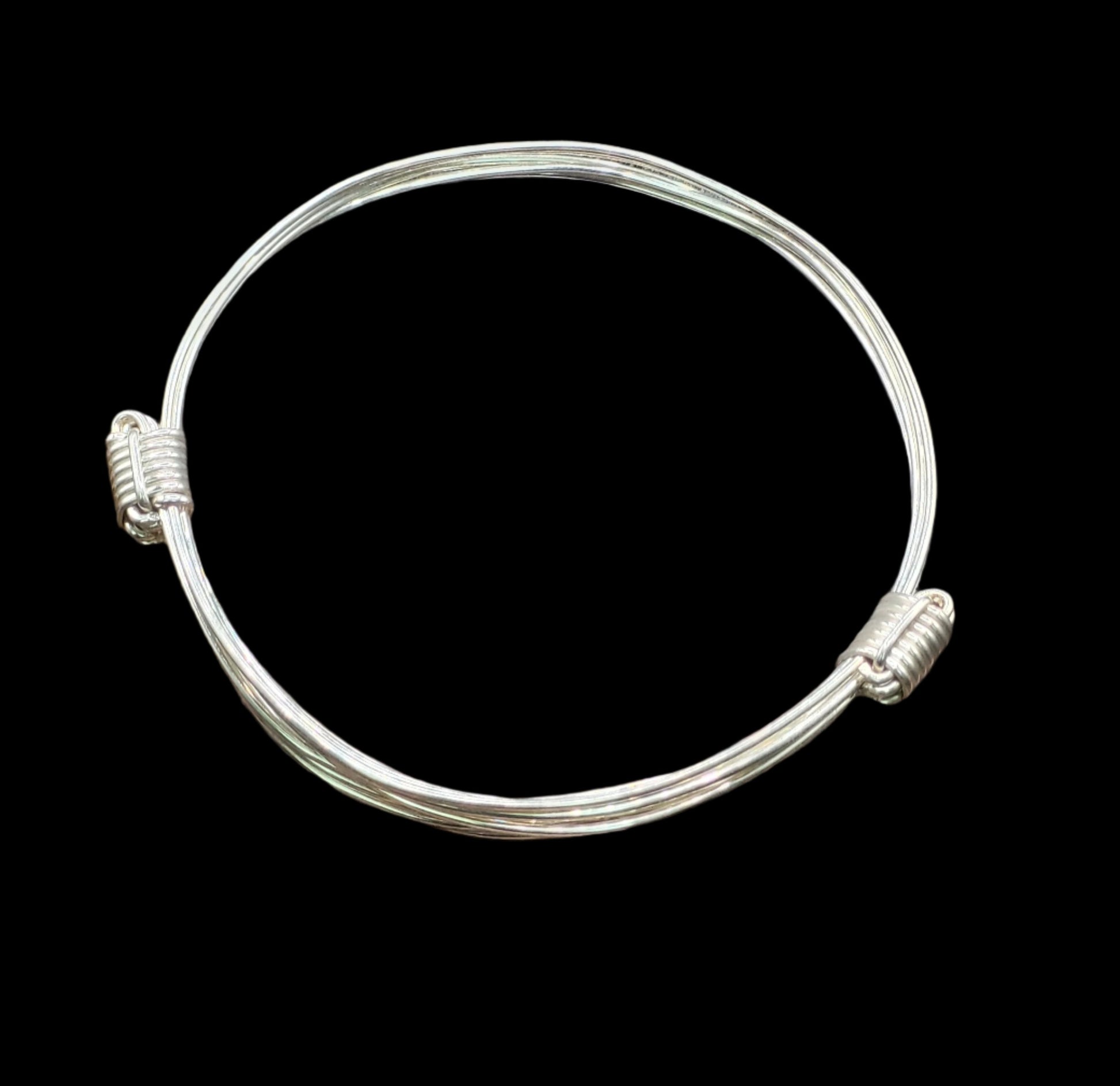 Elephant Hair Bracelet 2 Knot Top View