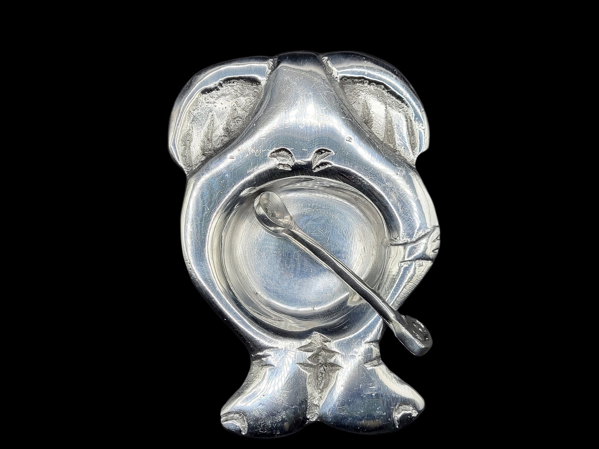 Flat Ele Salt Pot and Spoon