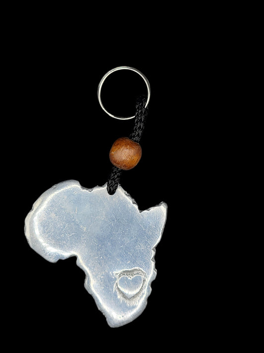 Keychain with Africa shape