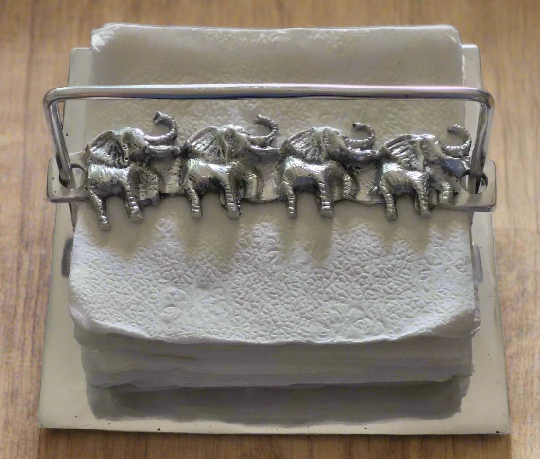 Elephant Napkin Holder Top View