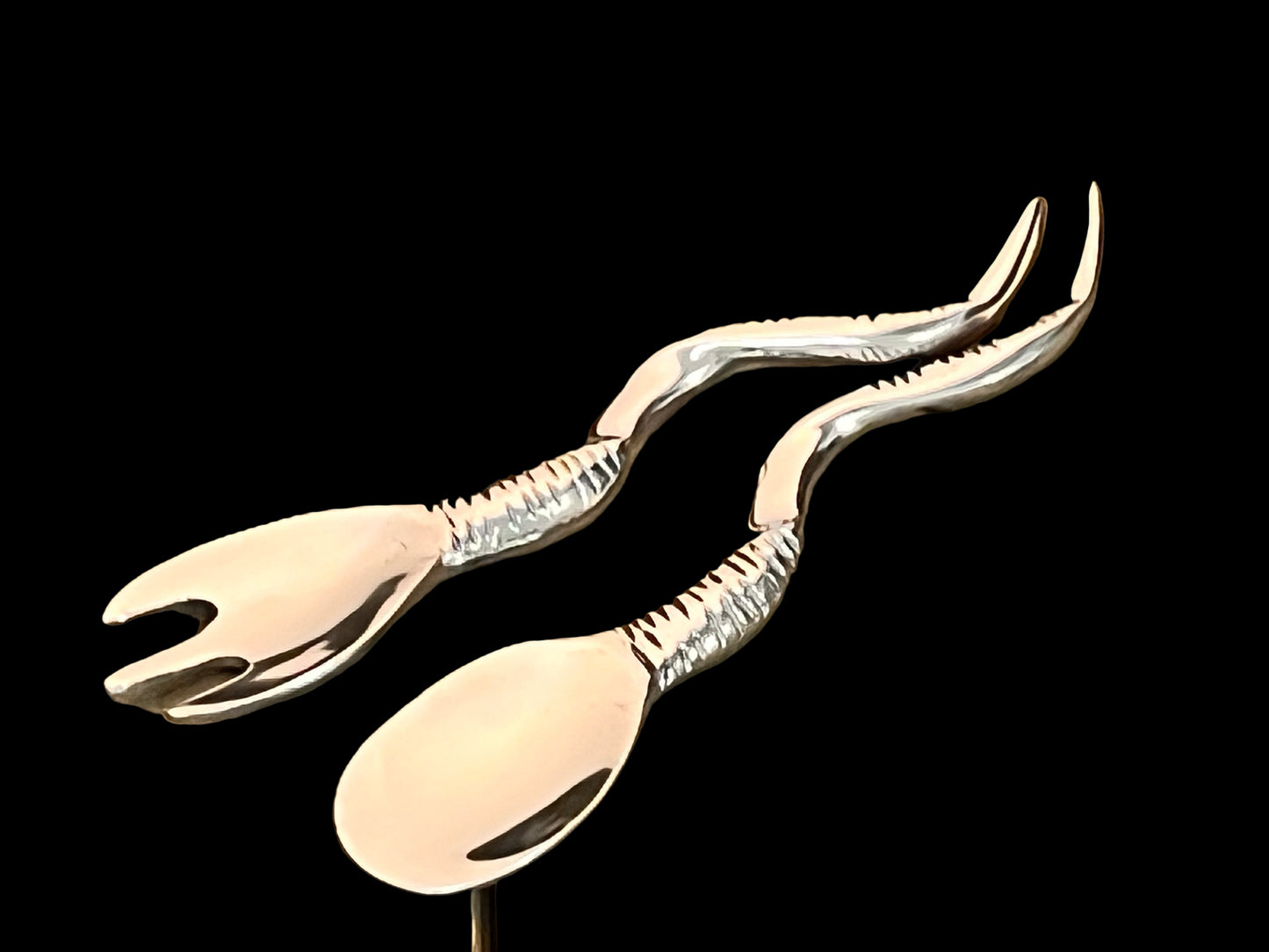 Long Salad Servers Kudu Horns