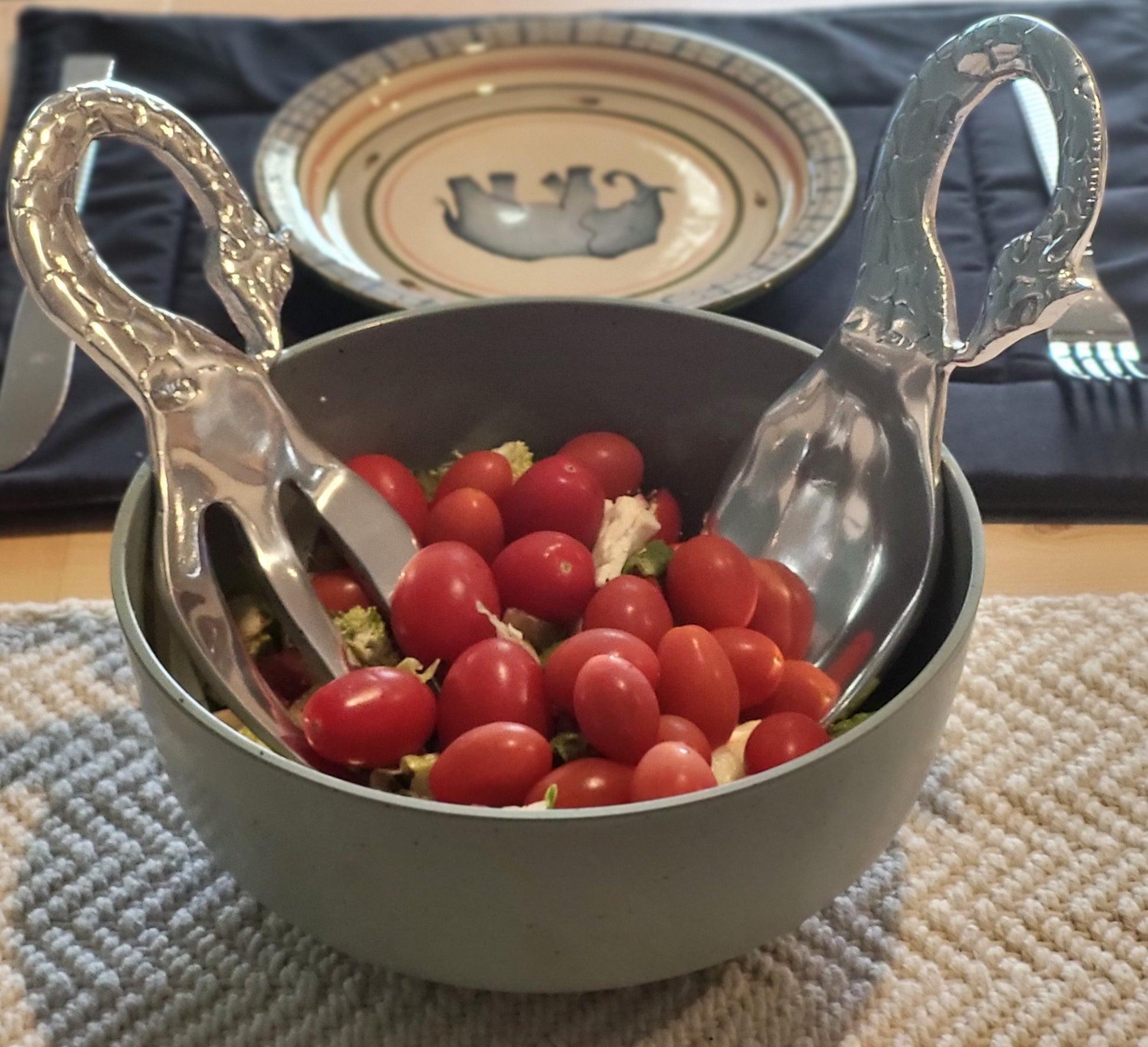 Giraffe Salad Servers In Use