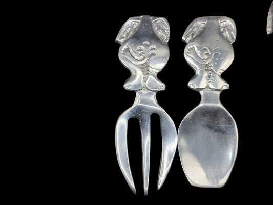 Aluminum Salad Servers Short Ele Bumb