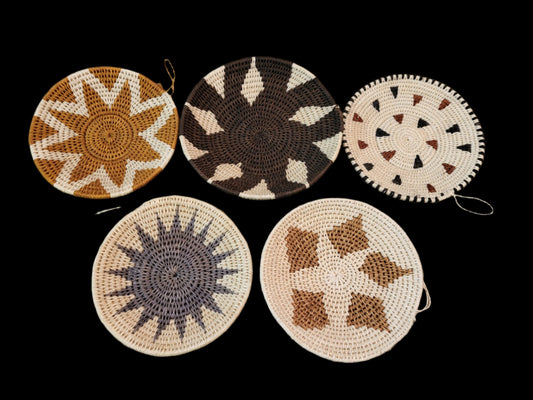 6"Sisal Colored Baskets