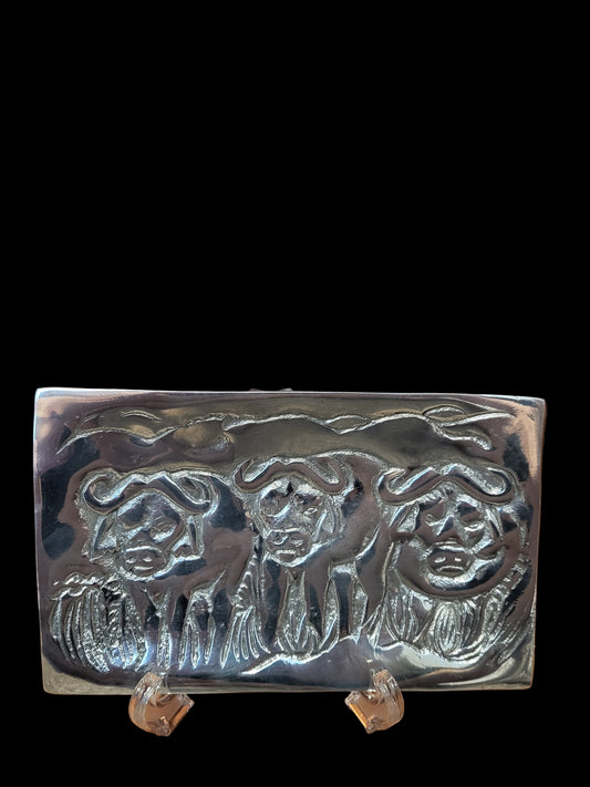 Recycled Aluminum Buffalo Platter