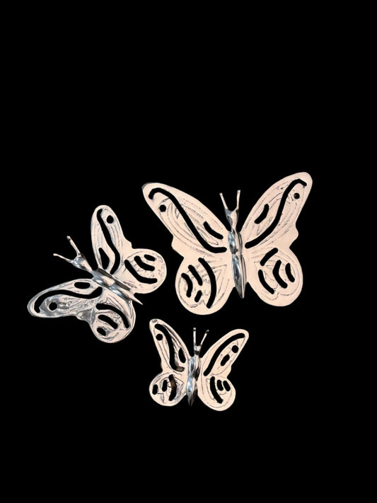 Wall Decor 3 Butterflies Set