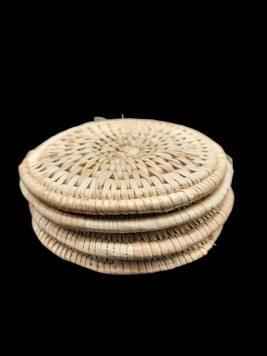 4 Woven Drinks Coasters